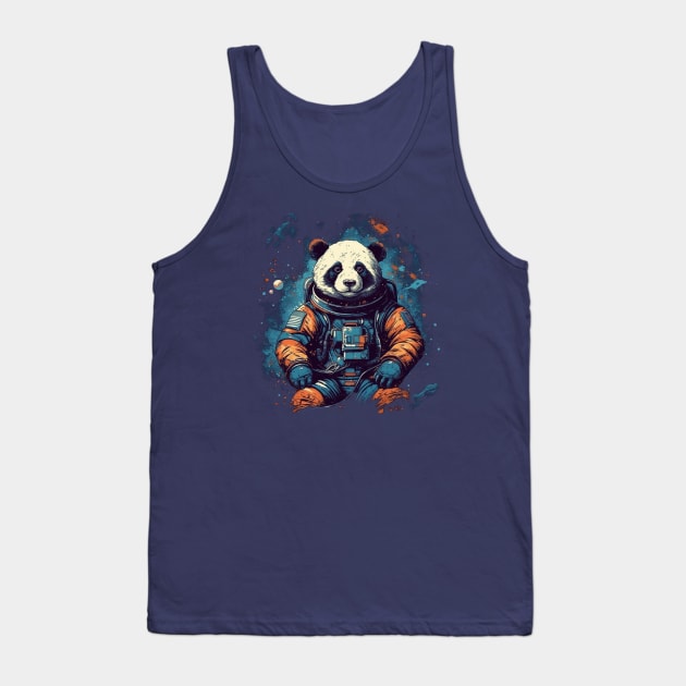 Astronaut Panda Tank Top by WahomeV